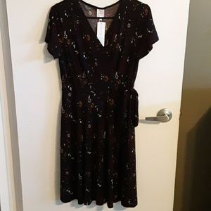 NWT Kaileigh Arnett Faux Wrap Knit Dress